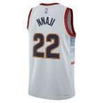 Maillot NBA Denver Nuggets Zeke Nnaji 22 Nike 2022-23 City Edition Gris Swingman - Homme